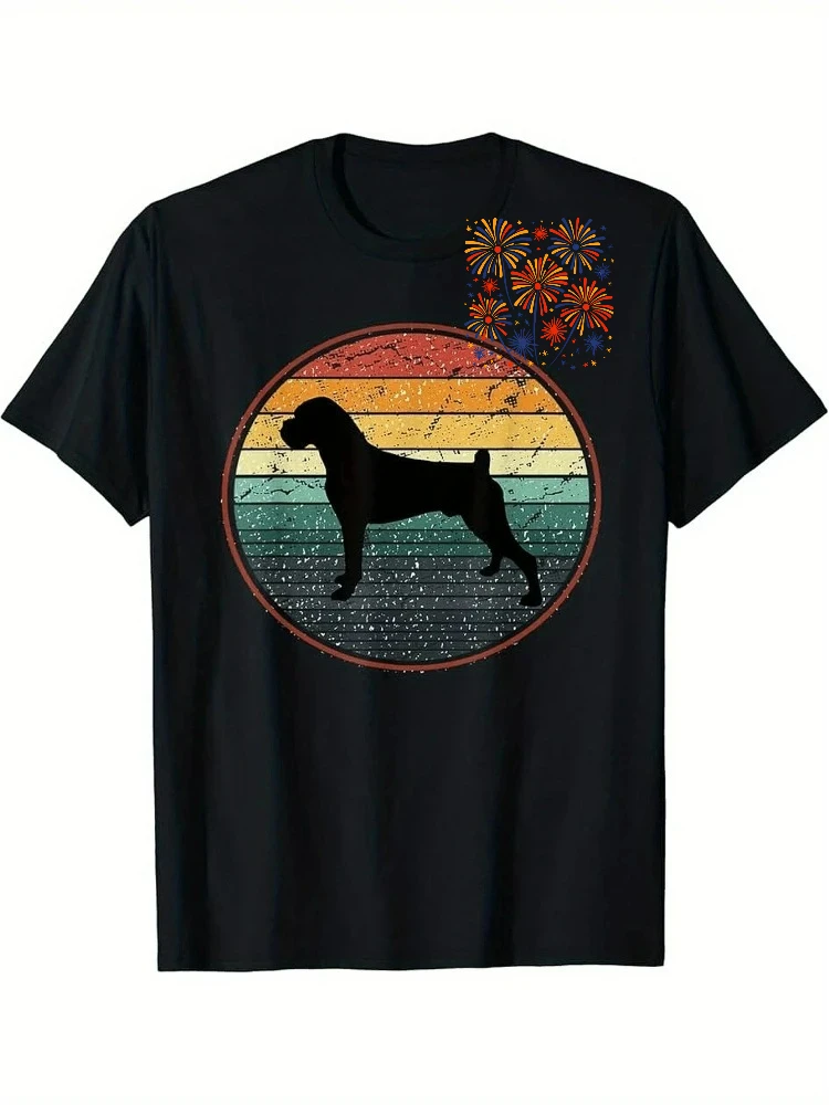 Boxer Dog Lovers Vintage Sunset Loves Dogs Funny Pets design -100% cotton O-neck short sleeve casual printed men's T-shirt.
Boxer Dog Lovers Vintage Sunset Loves Dogs Funny Pets design -100% cotton O-neck short sleeve casual printed men's T-shirt.