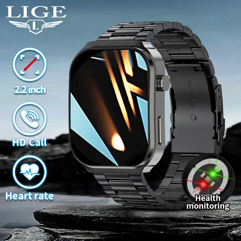 LIGE 24h Blood Oxygen Health Smartwatch Heart Rate Monitor Bluetooth Call Sports Fitness Tracker Smart Watch Men Women 2026 New
LIGE 24h Blood Oxygen Health Smartwatch Heart Rate Monitor Bluetooth Call Sports Fitness Tracker Smart Watch Men Women 2026 New