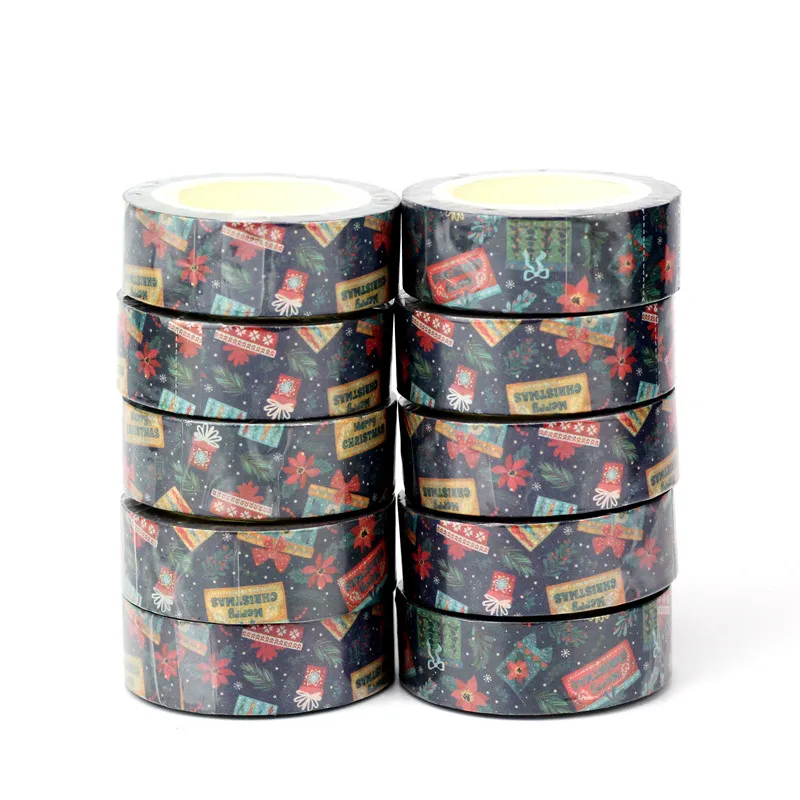 Wholesale 10PCS./Lot Decorative Merry Christmas Poinsettia Washi Tapes for Scrapbooking Planner Masking Tape Cute Stationery
Wholesale 10PCS./Lot Decorative Merry Christmas Poinsettia Washi Tapes for Scrapbooking Planner Masking Tape Cute Stationery