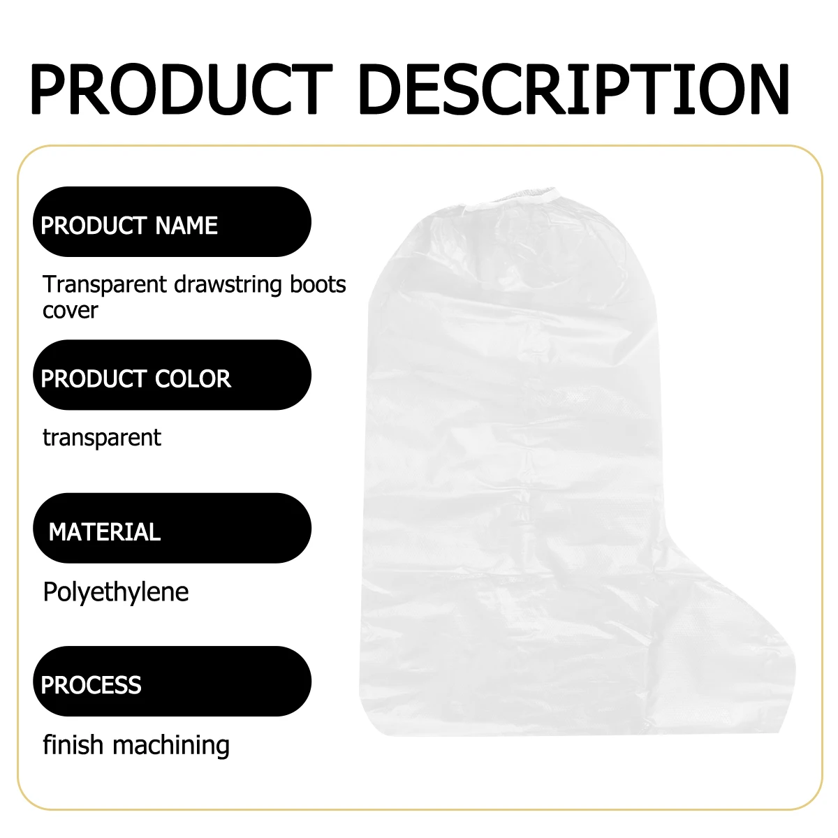 10pcs Waterproof Long Boot Covers Disposable High-top Shoe Booties Protective Case Anti Dirt Home Travel Party Car
10pcs Waterproof Long Boot Covers Disposable High-top Shoe Booties Protective Case Anti Dirt Home Travel Party Car