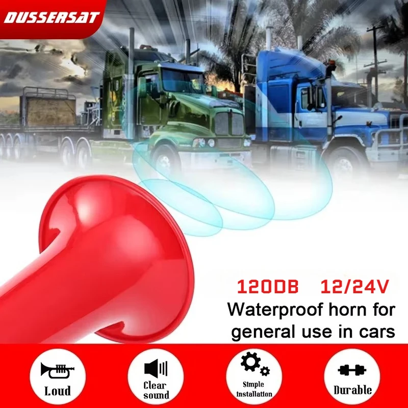 Car Air Horn Speaker Extremely Loud Car Air Horn 120DB 12V/24V Single Tube Loud Bird Chirping Whistle Horn For Truck Vehicle
Car Air Horn Speaker Extremely Loud Car Air Horn 120DB 12V/24V Single Tube Loud Bird Chirping Whistle Horn For Truck Vehicle