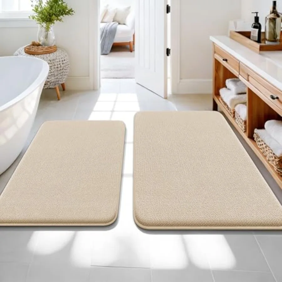 Bathroom Rugs Sets 2 Piece Soft Absorbent Memory Foam Bath Rug Set Non-Slip Quick Dry Machine Washable Bath Mats for Bathroom H
Bathroom Rugs Sets 2 Piece Soft Absorbent Memory Foam Bath Rug Set Non-Slip Quick Dry Machine Washable Bath Mats for Bathroom H