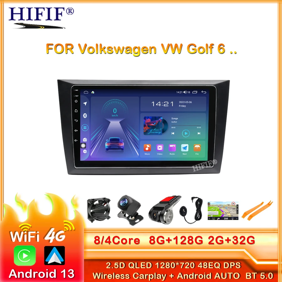 Автомагнитола 2 Din на Android, стерео, мультимедийный видеоплеер для Volkswagen VW Golf 6 2008-2016, GPS-навигация, Авторадио Carplay DSP
Автомагнитола 2 Din на Android, стерео, мультимедийный видеоплеер для Volkswagen VW Golf 6 2008-2016, GPS-навигация, Авторадио Carplay DSP