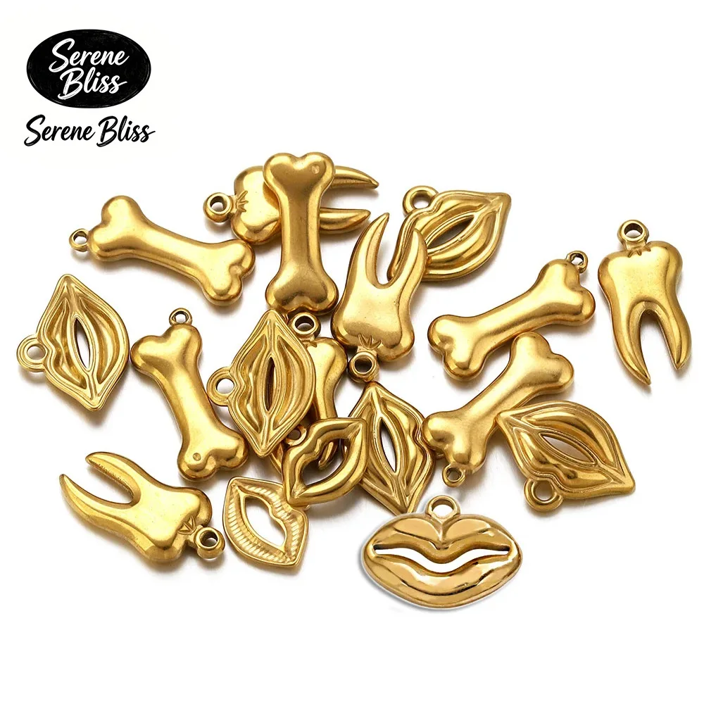 10pcs Lip Bone Teeth Connector Stainless Steel Pendant Base for DIY Women Jewelry Making Earrings Necklaces Supplies Accessories
10pcs Lip Bone Teeth Connector Stainless Steel Pendant Base for DIY Women Jewelry Making Earrings Necklaces Supplies Accessories