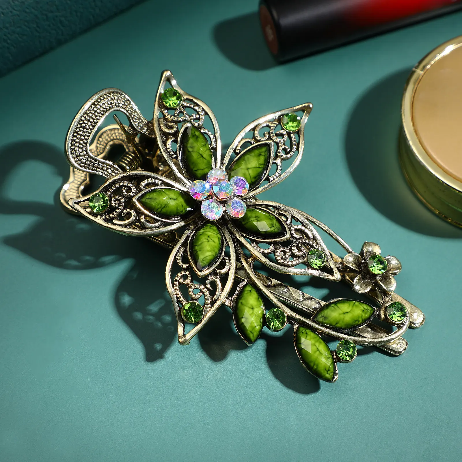 1Pcs Flower Hairclip Rhinestone Metal Hair Barrette Wedding Party Hair Accessories Women Girls Styling Jewelry
1Pcs Flower Hairclip Rhinestone Metal Hair Barrette Wedding Party Hair Accessories Women Girls Styling Jewelry