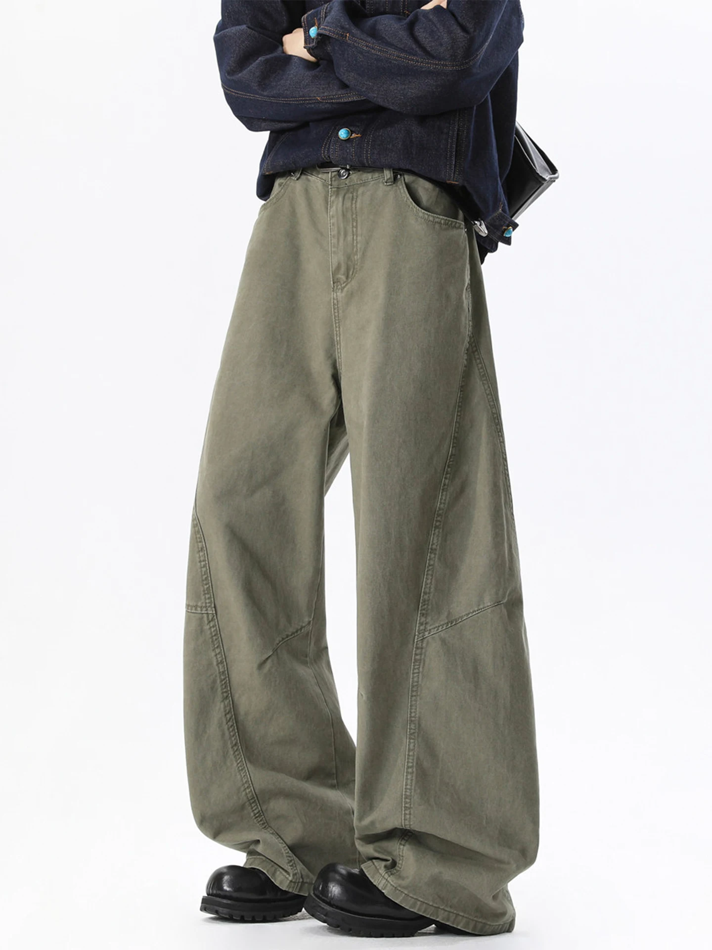 American Washed Deconstructed Work Pants Men Spring Trendy High Street Handsome Retro Loose Straight Leg Casual Trousers
American Washed Deconstructed Work Pants Men Spring Trendy High Street Handsome Retro Loose Straight Leg Casual Trousers