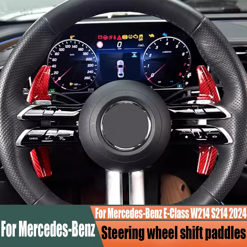 For Mercedes-Benz E-Class W214 S214 2024 real carbon fiber shift paddles decorative patches car interior decoration products
For Mercedes-Benz E-Class W214 S214 2024 real carbon fiber shift paddles decorative patches car interior decoration products