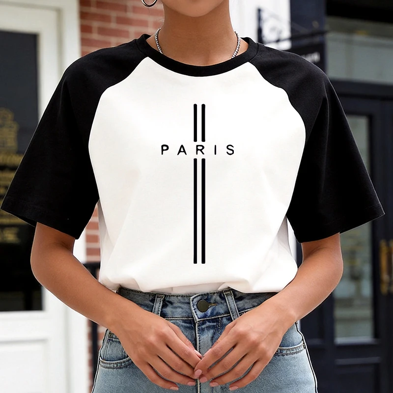 90s Y2k Korean Style Tee Tops Casual Graphic T-Shirt Women's Paris France Letter Print Crew Neck Short Sleeve T Shirt Clothing
90s Y2k Korean Style Tee Tops Casual Graphic T-Shirt Women's Paris France Letter Print Crew Neck Short Sleeve T Shirt Clothing