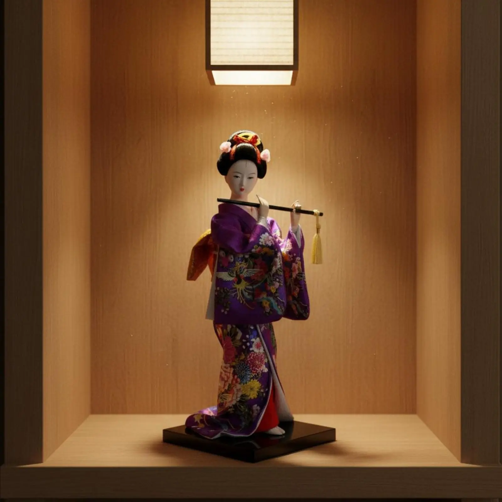 Japanese Geisha Doll Elegant Features Kimono Doll Figurine Desktop Decoration Handmade House Decoration for Living Room, Office
Japanese Geisha Doll Elegant Features Kimono Doll Figurine Desktop Decoration Handmade House Decoration for Living Room, Office