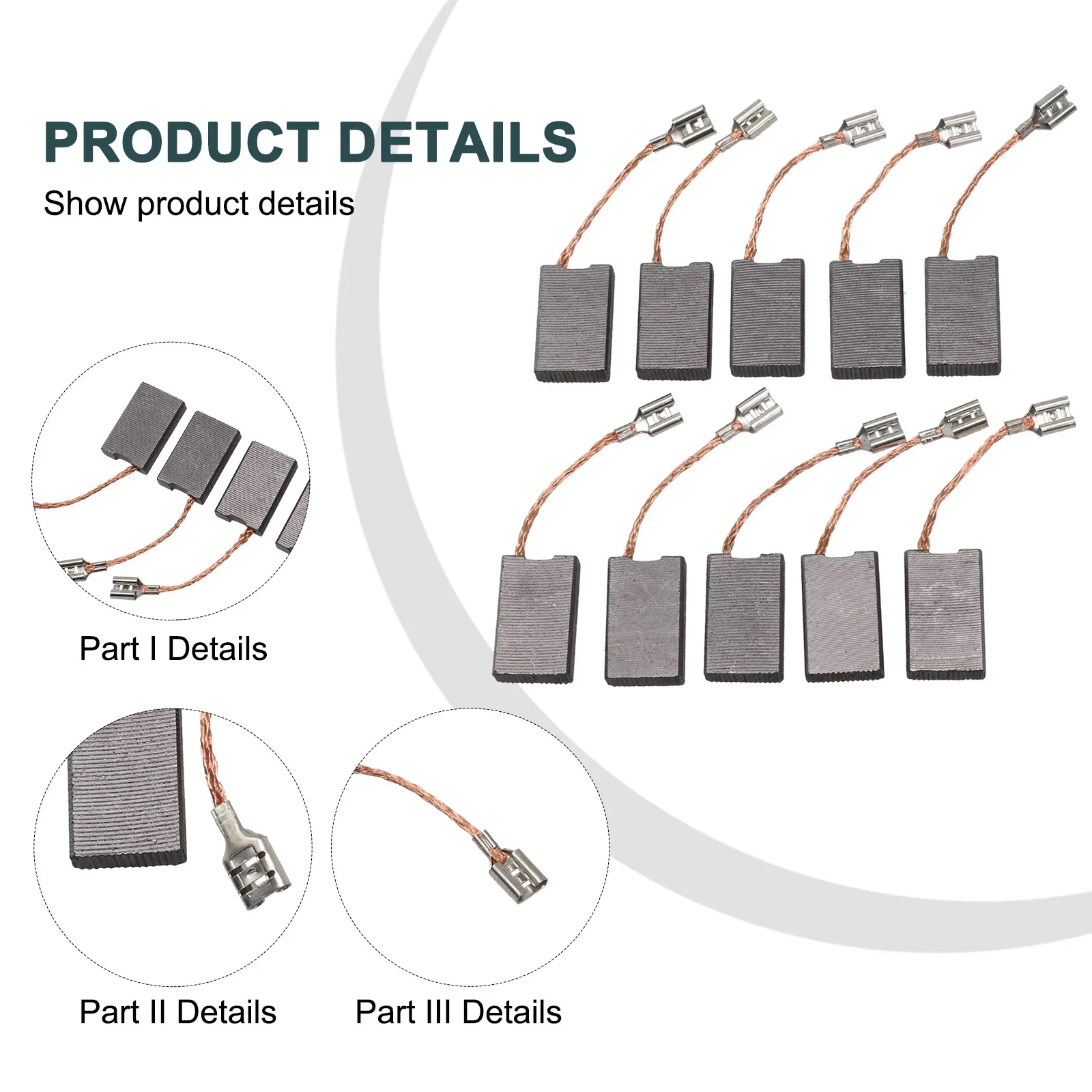 Premium Carbon Brushes Compatible with For Bosch 1617014126 11223EVS (0611223739) Rotary Hammer Pack of 10 Brushes
Premium Carbon Brushes Compatible with For Bosch 1617014126 11223EVS (0611223739) Rotary Hammer Pack of 10 Brushes
