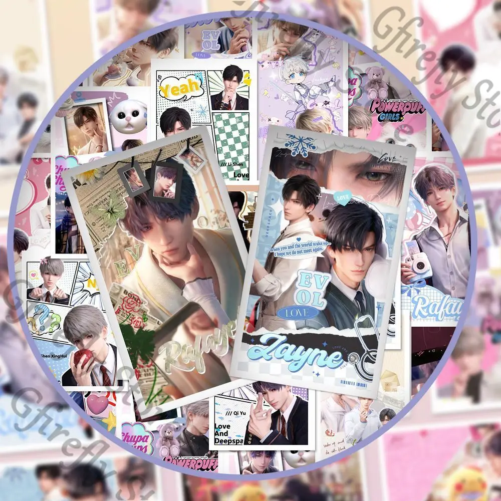 Tags Love and Deepspace Rafayel Decorate Sylus Anime Paster Caleb Decal Scrip Pinup Picture 63 Sheets Memo Gorgeous Gift 
Tags Love and Deepspace Rafayel Decorate Sylus Anime Paster Caleb Decal Scrip Pinup Picture 63 Sheets Memo Gorgeous Gift