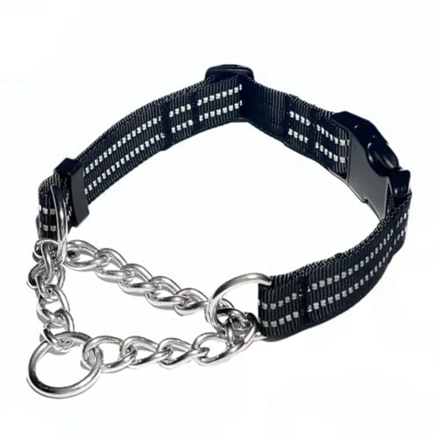 Ошейники Martingale для собак Сверхмощный тренировочный ошейник с цепочкой из нержавеющей стали Светоотражающий нейлодоруемый ошейник с быстросъемным механизмом
Ошейники Martingale для собак Сверхмощный тренировочный ошейник с цепочкой из нержавеющей стали Светоотражающий нейлодоруемый ошейник с быстросъемным механизмом