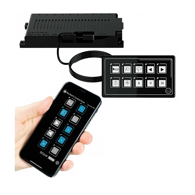 IP67 Waterproof LED 10 Gang Touch Switch Panel Control Box With APP Remote Control Slim Panel For Car Boat RV Yacht
IP67 Waterproof LED 10 Gang Touch Switch Panel Control Box With APP Remote Control Slim Panel For Car Boat RV Yacht