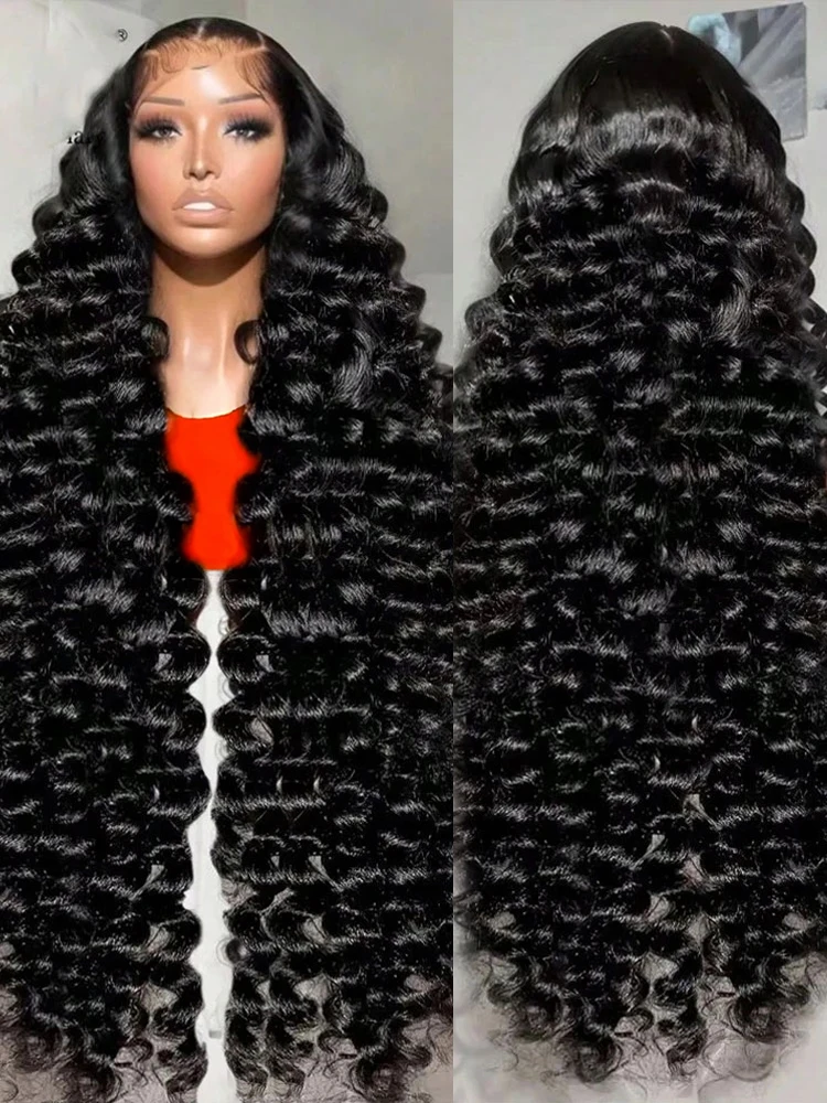 Deep Wave 13x6 HD Lace Front Wig 40 46 Inch Brazilian Human Hair Pre Plucked Curly Glueless 13x4 Lace Front For Black Women
Deep Wave 13x6 HD Lace Front Wig 40 46 Inch Brazilian Human Hair Pre Plucked Curly Glueless 13x4 Lace Front For Black Women