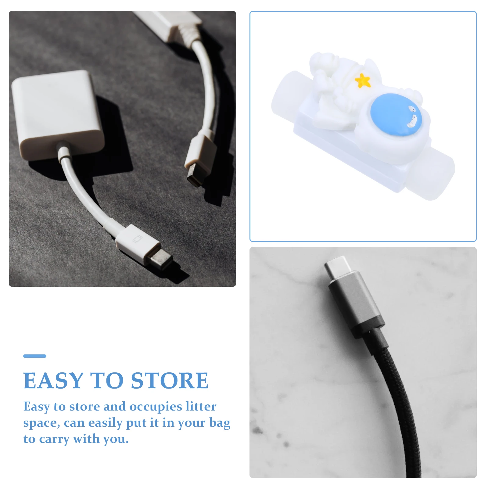 10 Pcs Astronaut Winder Data Cable Cover End Protectors Rope Line Pp Protective Sleeves Travel
10 Pcs Astronaut Winder Data Cable Cover End Protectors Rope Line Pp Protective Sleeves Travel