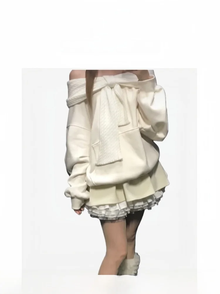 Barnnet oulder Knitted Knot Hat Loose Women's Sportswear Casual Sle Long Sve Cotton Thermal
Barnnet oulder Knitted Knot Hat Loose Women's Sportswear Casual Sle Long Sve Cotton Thermal