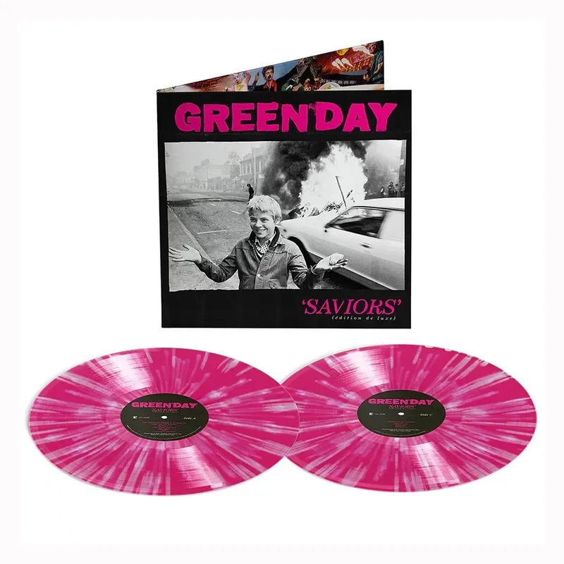 Green Day Saviors Deluxe Edition 2LP Vinyl Record for Pink and White Color Glue
Green Day Saviors Deluxe Edition 2LP Vinyl Record for Pink and White Color Glue