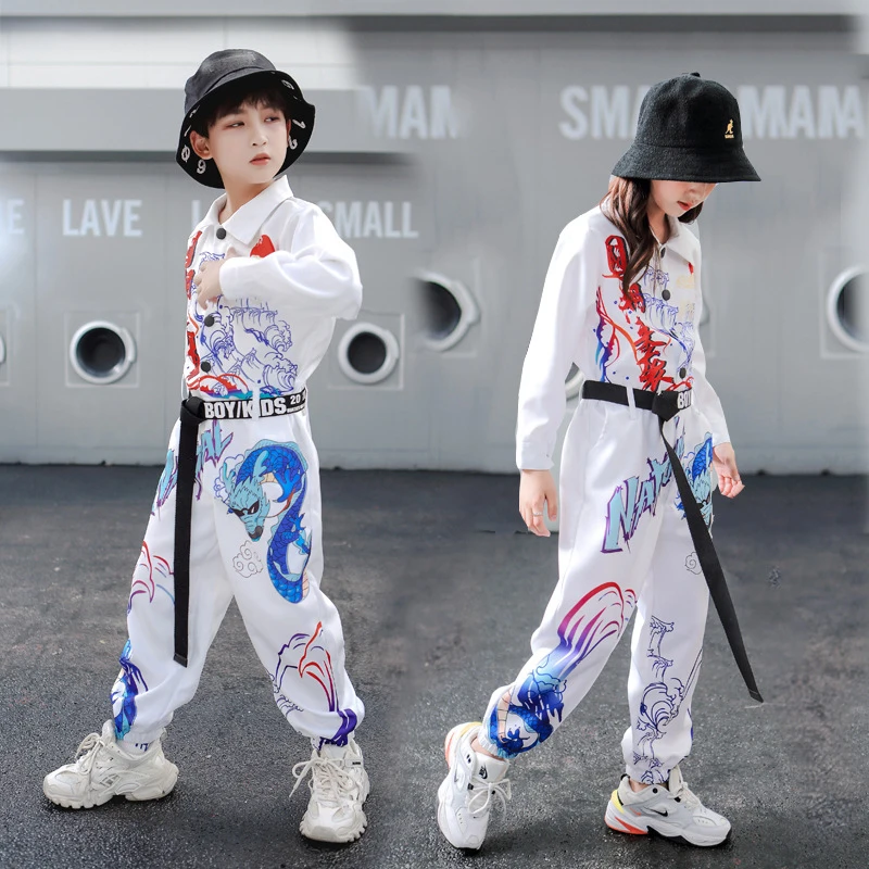 Chinese Style Jazz Modern Dance Costumes For Kids White Jumpsuit Children Clothing Girls Boys Hip Hop Dance Streetwear DQS14718
Chinese Style Jazz Modern Dance Costumes For Kids White Jumpsuit Children Clothing Girls Boys Hip Hop Dance Streetwear DQS14718