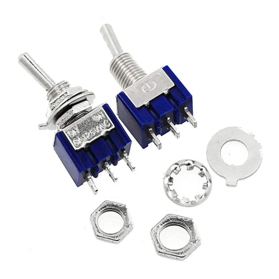 100PCS/Lot MTS-102 Mini Toggle Switches 6A/125VAC ON-ON 3Pin SPDT
100PCS/Lot MTS-102 Mini Toggle Switches 6A/125VAC ON-ON 3Pin SPDT