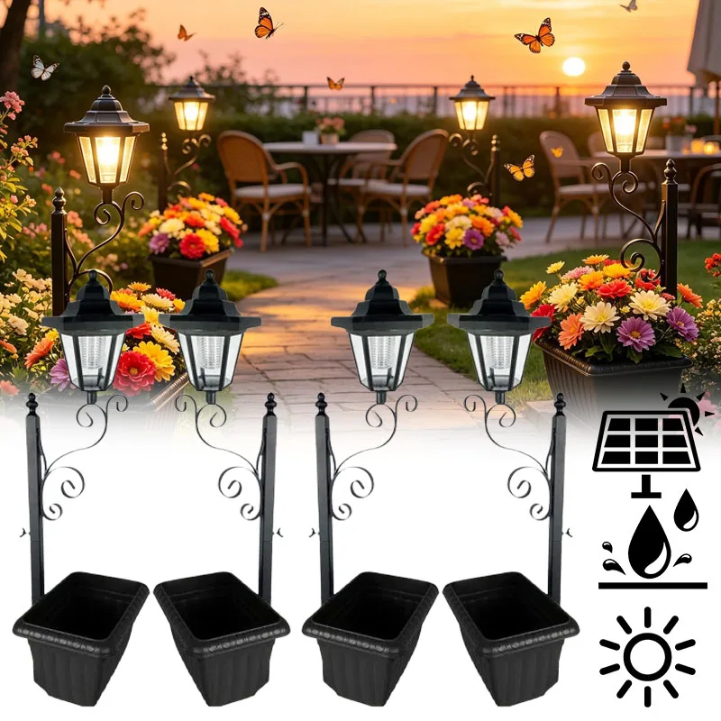 Solar Lamppost with Planter Waterproof Outdoor Floor Stake Landscape Light for Garden Patio Yard Walkway Path Deck Ambiance
Solar Lamppost with Planter Waterproof Outdoor Floor Stake Landscape Light for Garden Patio Yard Walkway Path Deck Ambiance