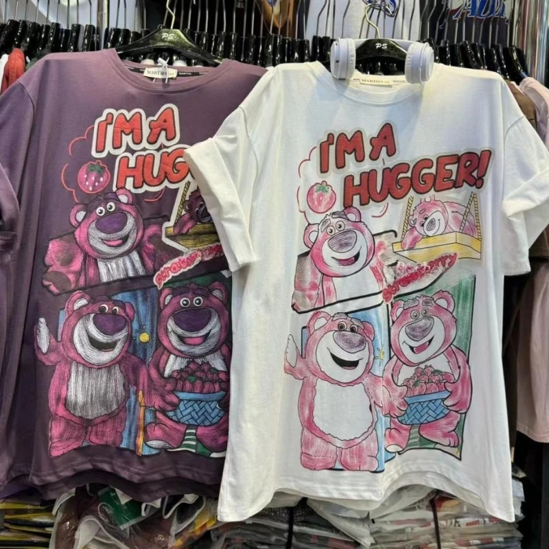 Футболки оверсайз в американском повседневном стиле больших размеров с коротким рукавом, с принтом мультяшного медведя Лотсо, свободные, стройнящие, омолаживающие, модные топы
Футболки оверсайз в американском повседневном стиле больших размеров с коротким рукавом, с принтом мультяшного медведя Лотсо, свободные, стройнящие, омолаживающие, модные топы