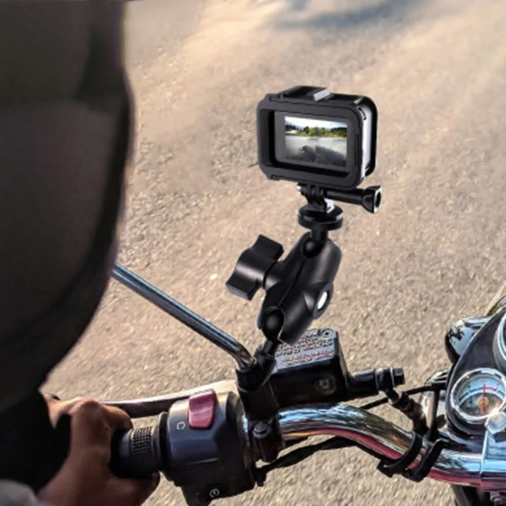 360° Rotating Action Camera Bracket Holder Universal Black Action Camera Stand Extendable Sturdy Rearview Mirror Camera Bracket
360° Rotating Action Camera Bracket Holder Universal Black Action Camera Stand Extendable Sturdy Rearview Mirror Camera Bracket