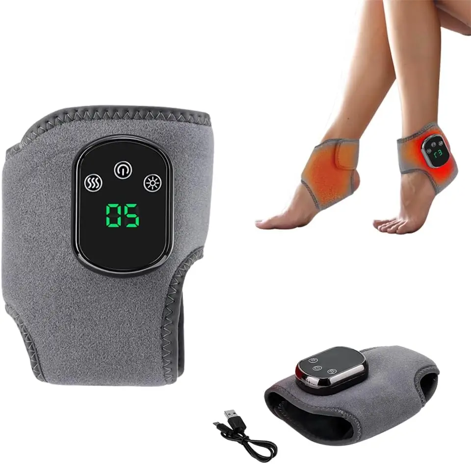 Portable Foot and Ankle Massager with Heat – 3-Speed Vibration & 5-Temperature Settings, Wireless for Pain Relief, Swelling.
Portable Foot and Ankle Massager with Heat – 3-Speed Vibration & 5-Temperature Settings, Wireless for Pain Relief, Swelling.