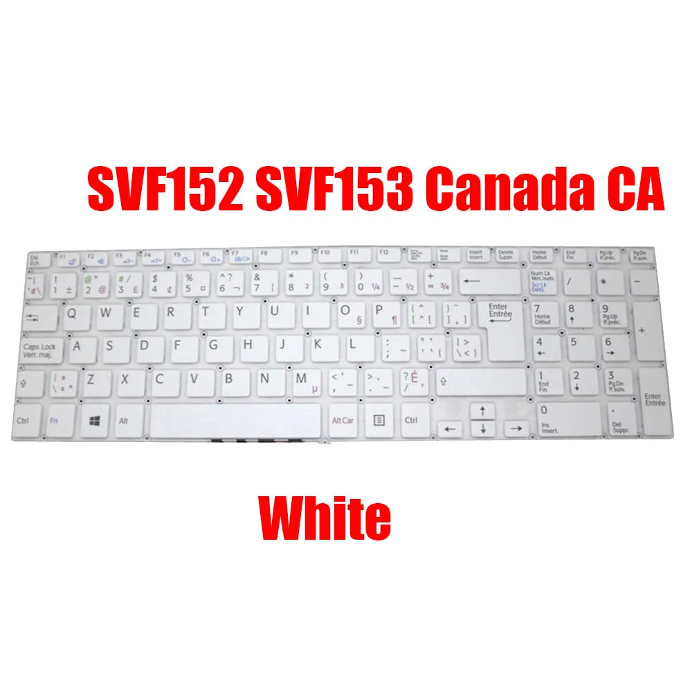 Canada CA Laptop Keyboard For SONY SVF152 SVF153 MP-12Q26CU-9201 149240051CA MP-12Q26CU-920 149239751CA Without Backilt New
Canada CA Laptop Keyboard For SONY SVF152 SVF153 MP-12Q26CU-9201 149240051CA MP-12Q26CU-920 149239751CA Without Backilt New