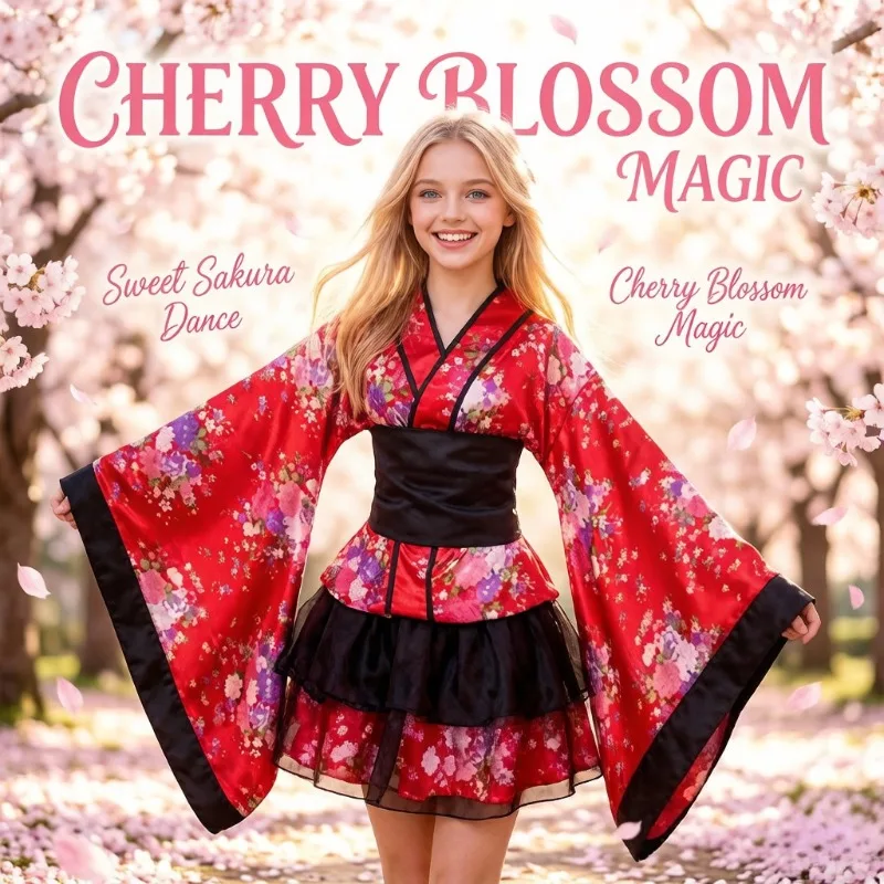 Sakura Kimono Maid Uniform Lolita Dress Cosplay Costume Home Dance Retro Japanese Style Party Stage Performance Casual Outfit
Sakura Kimono Maid Uniform Lolita Dress Cosplay Costume Home Dance Retro Japanese Style Party Stage Performance Casual Outfit
