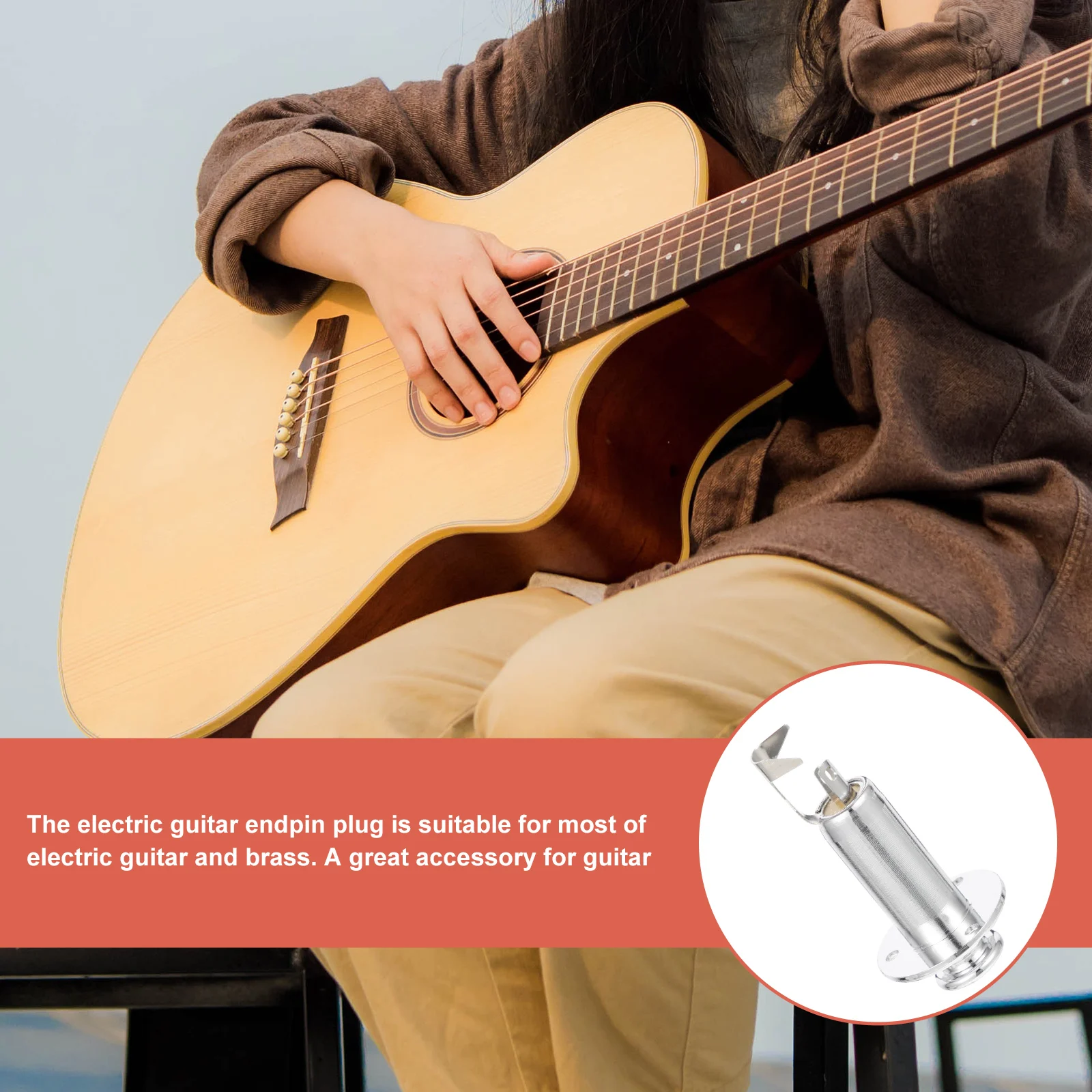 Guitar Pickup Tail Nail Socket Input Jack Output Accessories Silver Plate End Pin Zinc Alloy Durable Electric Guitar Fittings
Guitar Pickup Tail Nail Socket Input Jack Output Accessories Silver Plate End Pin Zinc Alloy Durable Electric Guitar Fittings