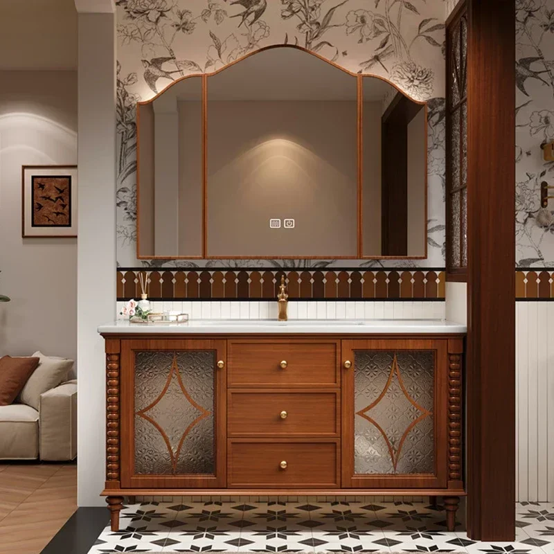 Luxury Vintage Bathroom Cabinet Vanity Standing Minimalist Storage Bathroom Cabinet Drawers Wall Badkamer Kast Home Furniture
Luxury Vintage Bathroom Cabinet Vanity Standing Minimalist Storage Bathroom Cabinet Drawers Wall Badkamer Kast Home Furniture