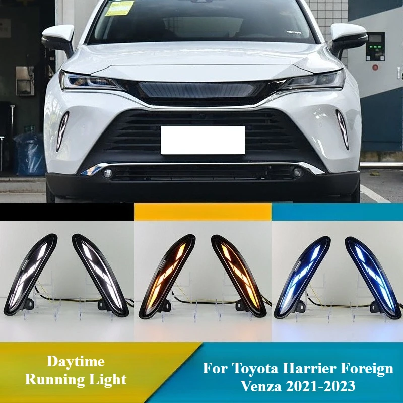 Для Toyota Harrier Foreign Venza светодиодные дневные ходовые огни переднего бампера противотуманные фары DRL с динамическим указателем поворота 12 В дневные фары
Для Toyota Harrier Foreign Venza светодиодные дневные ходовые огни переднего бампера противотуманные фары DRL с динамическим указателем поворота 12 В дневные фары