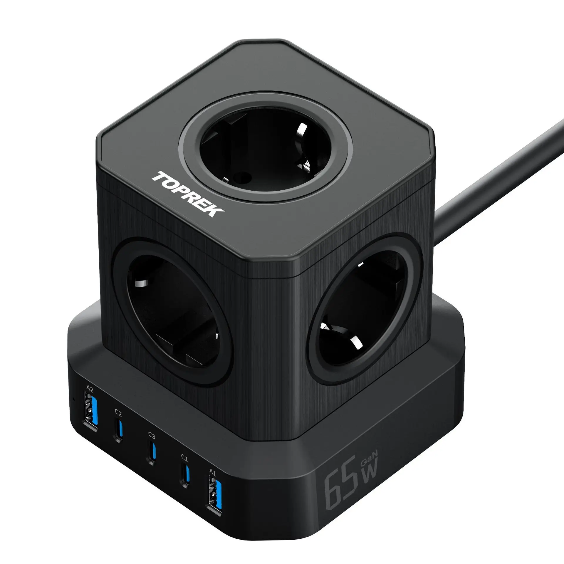 Amazon's hot-selling vertical cube fast charging 65W European standard 5-position socket
Amazon's hot-selling vertical cube fast charging 65W European standard 5-position socket