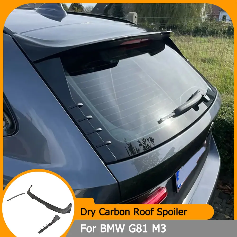 Dry Carbon Car Trunk Roof Spoiler for BMW G81 M3 2022-2023 Car Rear Roof and Side Wing HighKick Spoiler FRP
Dry Carbon Car Trunk Roof Spoiler for BMW G81 M3 2022-2023 Car Rear Roof and Side Wing HighKick Spoiler FRP