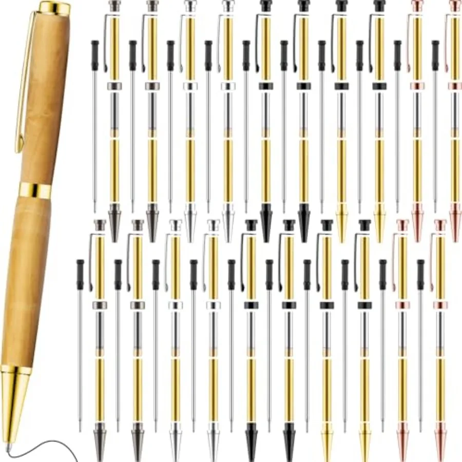 Colarr 20 Pcs 7mm Slimline Pen Kit with Refill Wood Turning Twist Pen Kit Lathe Turning Supplies for DIY Copper Making Friend T
Colarr 20 Pcs 7mm Slimline Pen Kit with Refill Wood Turning Twist Pen Kit Lathe Turning Supplies for DIY Copper Making Friend T