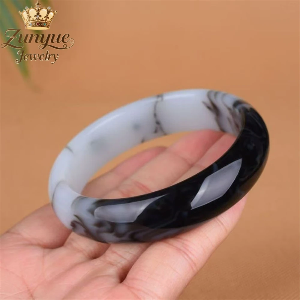 Natural Black And White Floating Flower Jade Bracelet Luxury Quality Jewelry Handicraft Fashion Jewelry Exquisite Popular Gift
Natural Black And White Floating Flower Jade Bracelet Luxury Quality Jewelry Handicraft Fashion Jewelry Exquisite Popular Gift