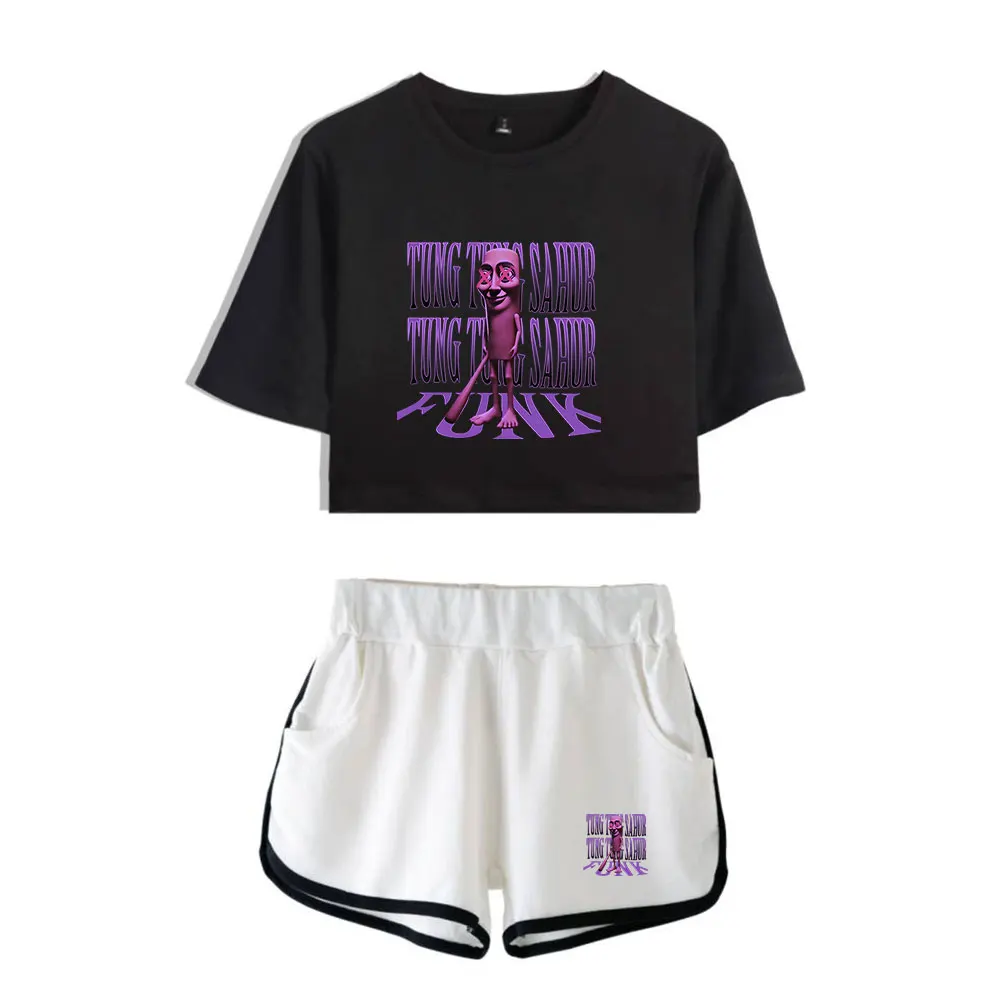 TUNG TUNG TUNG SAHUR Merch Tops Two Piece Set Shorts+Lovely TShirt Harajuku Streetwear Girl Sets Everyday Wear
TUNG TUNG TUNG SAHUR Merch Tops Two Piece Set Shorts+Lovely TShirt Harajuku Streetwear Girl Sets Everyday Wear