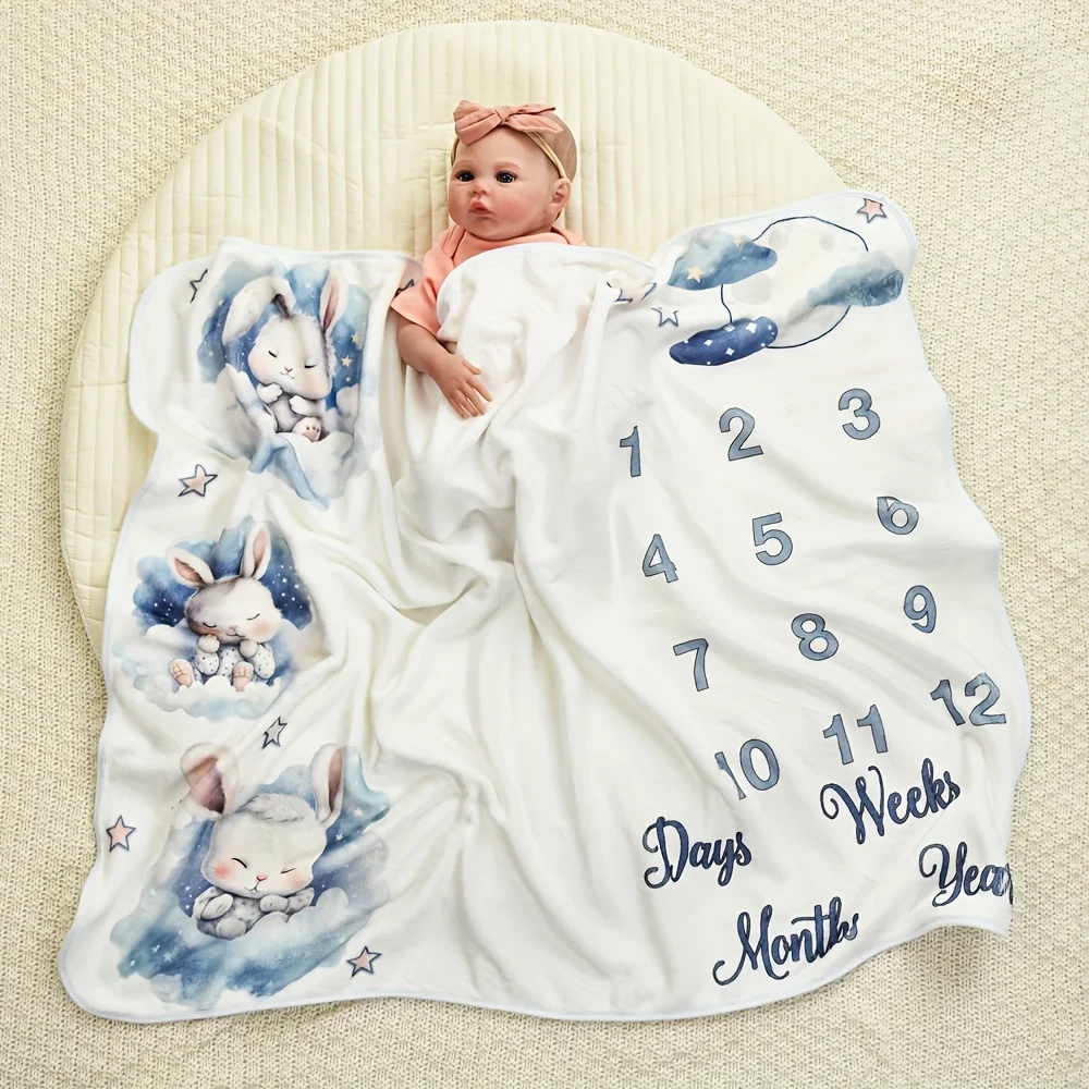 Плед для фотосессий новорожденных VIKAMA с принтом «Кролик и Небо», для крещения, памятных событий, отслеживания роста
Плед для фотосессий новорожденных VIKAMA с принтом «Кролик и Небо», для крещения, памятных событий, отслеживания роста