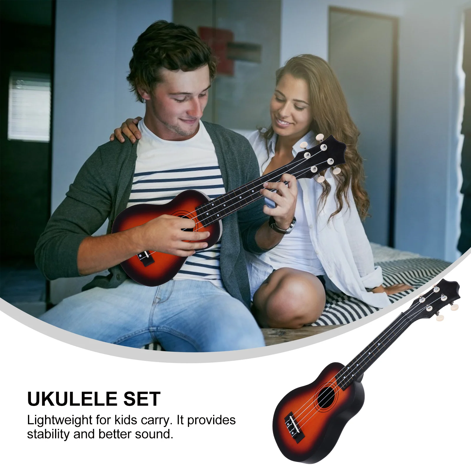 1Set 12 Inches Ukulele Kit Lightweight Small Guitar for Children Beginner Friendly Acoustic Musical Instrument Portable Design
1Set 12 Inches Ukulele Kit Lightweight Small Guitar for Children Beginner Friendly Acoustic Musical Instrument Portable Design