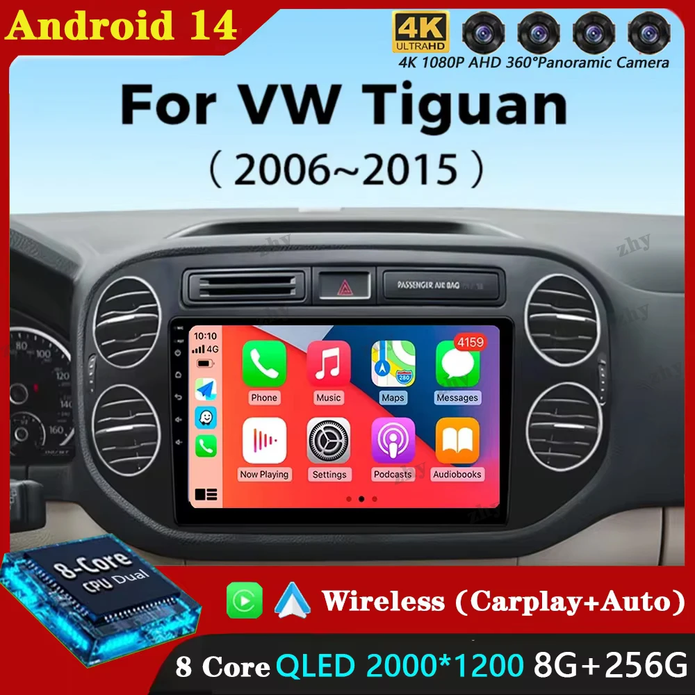 Car Radio For Volkswagen VW Tiguan 2006 2010 2016 Golf Plus Wireless Carplay Android 14 Auto Car Stereo Multimedia Player 4G GPS
Car Radio For Volkswagen VW Tiguan 2006 2010 2016 Golf Plus Wireless Carplay Android 14 Auto Car Stereo Multimedia Player 4G GPS