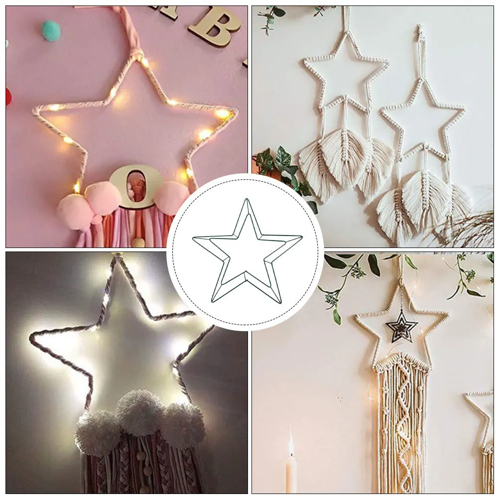1Pcs Five-Pointed Star Shaped DIY Wreath Frame Metal Iron Ring for Holiday Garland Craft Hanging Decoration Iron Wreath
1Pcs Five-Pointed Star Shaped DIY Wreath Frame Metal Iron Ring for Holiday Garland Craft Hanging Decoration Iron Wreath