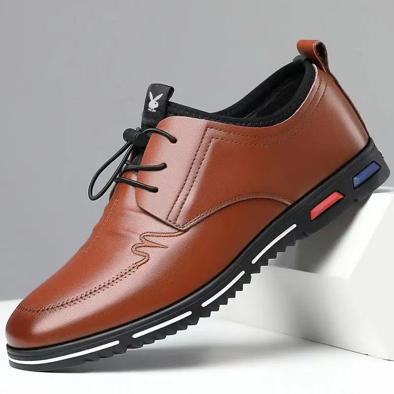 Men's Casual Leather oes Spring Summer Stirrup Models Breathable Busin oes round Toe Rubber Foam Outsole
Men's Casual Leather oes Spring Summer Stirrup Models Breathable Busin oes round Toe Rubber Foam Outsole