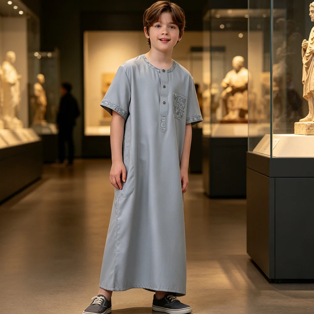 Middle East Boys Traditional Jalabiya Jubbah Embroidery Muslim Dress Thobe Islam Clothing Robe Abaya Moroccan Kids Turkey Kaftan
Middle East Boys Traditional Jalabiya Jubbah Embroidery Muslim Dress Thobe Islam Clothing Robe Abaya Moroccan Kids Turkey Kaftan