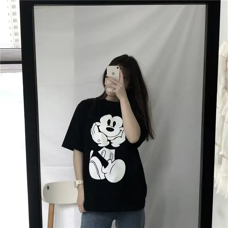 Fashion T Shirt Tops Women Mickey Print Loose T-Shirt Kawaii Cartoon Women Summer Top Harajuku Retro style Tee Shirt Femme
Fashion T Shirt Tops Women Mickey Print Loose T-Shirt Kawaii Cartoon Women Summer Top Harajuku Retro style Tee Shirt Femme