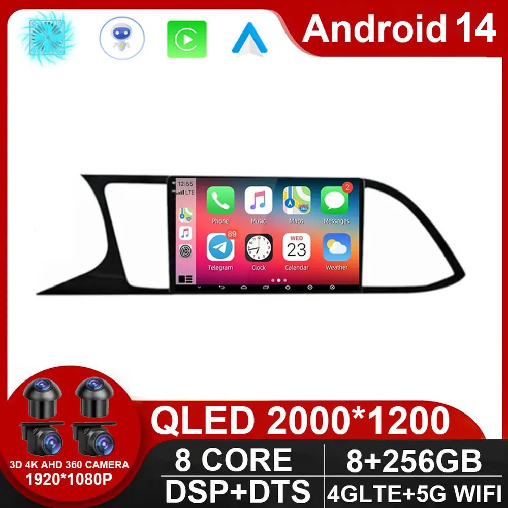 Автомагнитола для Seat Leon 3 MK3 2012-2020 GPS-навигация 4G WIFI DSP BT Carplay Android 14 плеер 2 Din без DVD
Автомагнитола для Seat Leon 3 MK3 2012-2020 GPS-навигация 4G WIFI DSP BT Carplay Android 14 плеер 2 Din без DVD