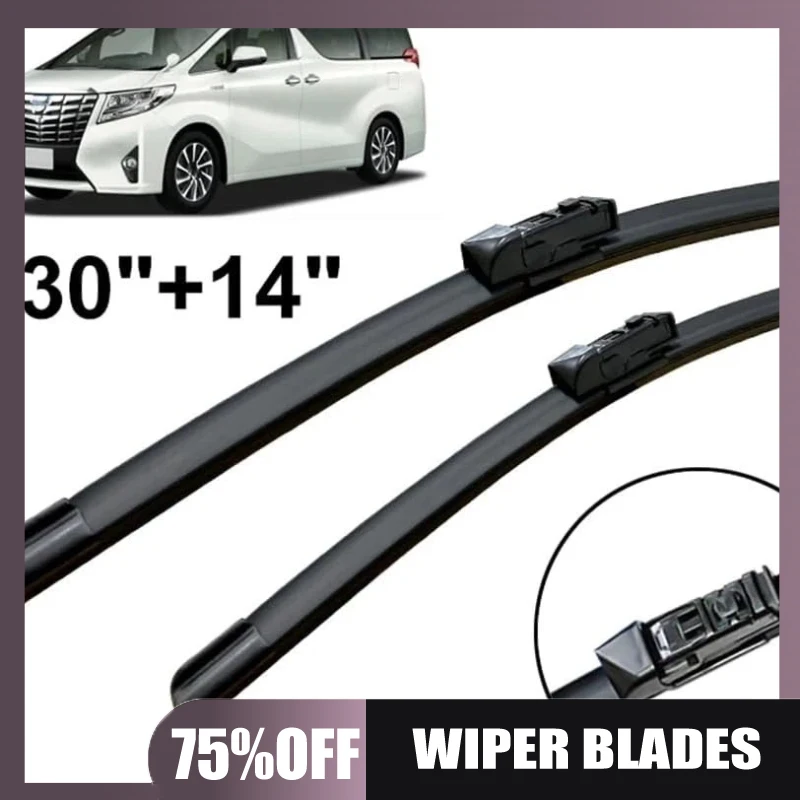 Suitable for Toyota Alphard MK3 2015-2018 30-inch + 14 wiper blades
Suitable for Toyota Alphard MK3 2015-2018 30-inch + 14 wiper blades