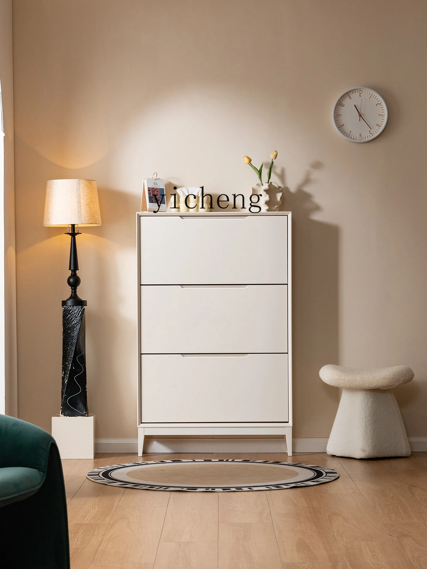 LSL Entryway Solid Wood Flip Bucket Ultra-thin Shoe Cabinet for Home Use, Small Narrow Doorway, Outside Corridor, Wall-mounted 
LSL Entryway Solid Wood Flip Bucket Ultra-thin Shoe Cabinet for Home Use, Small Narrow Doorway, Outside Corridor, Wall-mounted