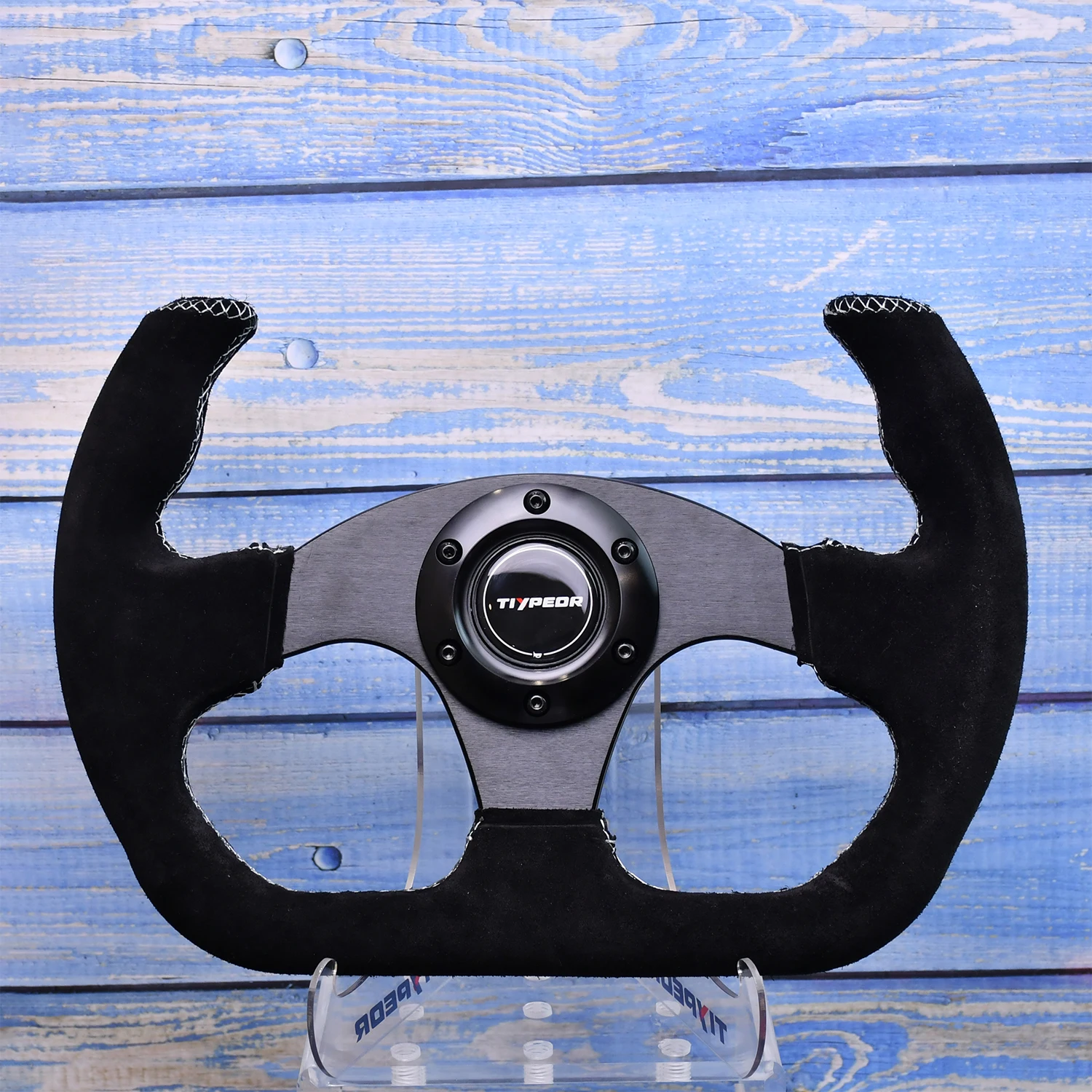 TIYPEOR 330MM Limited Edition Fur Covered Half Steering Wheel High Quality Customized Car Accessory
TIYPEOR 330MM Limited Edition Fur Covered Half Steering Wheel High Quality Customized Car Accessory