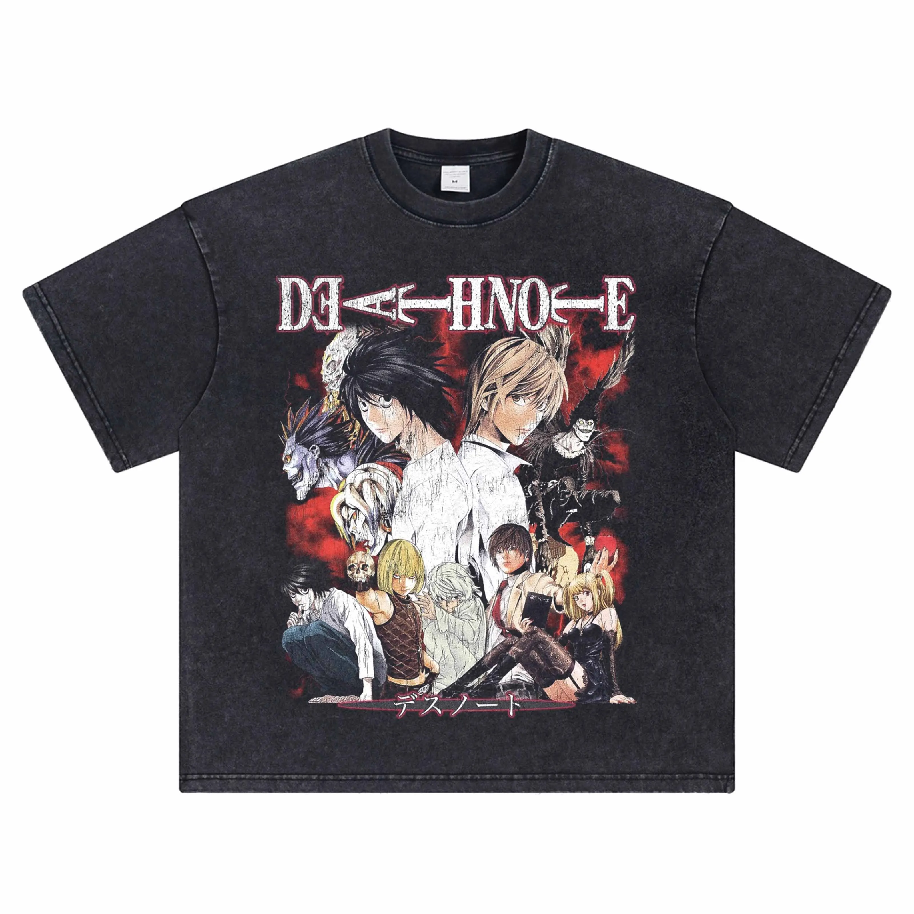 2025 Death Note Comic Print Short-sleeved Pure Cotton Direct-spray T-shirt: Kira Yagami, The Grim Reaper Vintage Summer
2025 Death Note Comic Print Short-sleeved Pure Cotton Direct-spray T-shirt: Kira Yagami, The Grim Reaper Vintage Summer