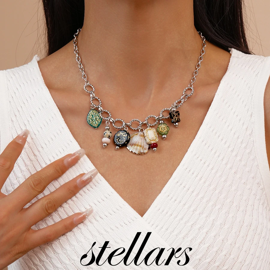 Vacation Style Acrylic Butterfly Flower Shell Tassel Necklace Personalized Niche Fashionable Temperament High-End Women Jewelry
Vacation Style Acrylic Butterfly Flower Shell Tassel Necklace Personalized Niche Fashionable Temperament High-End Women Jewelry